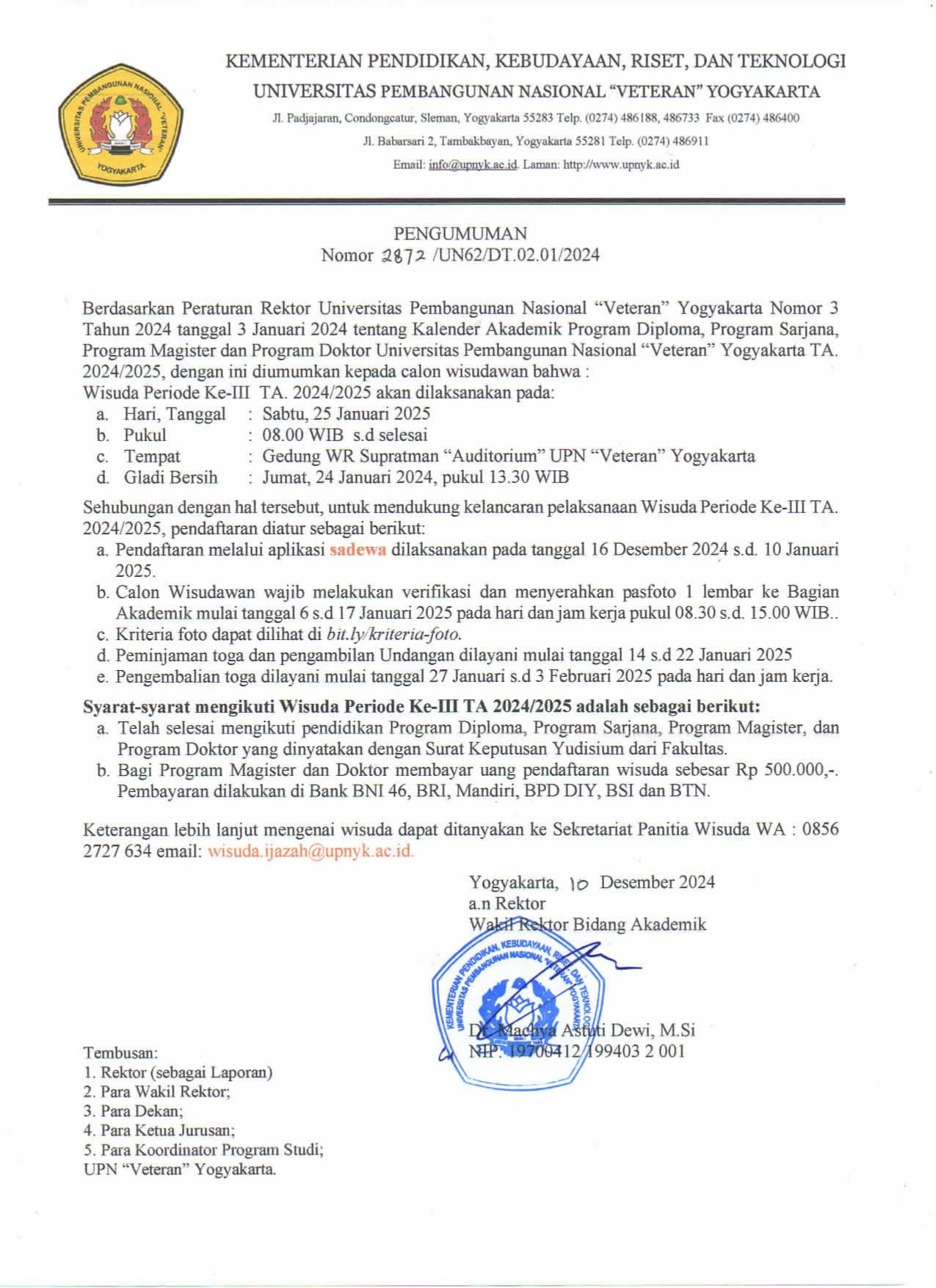 Mining Engineering Study Program