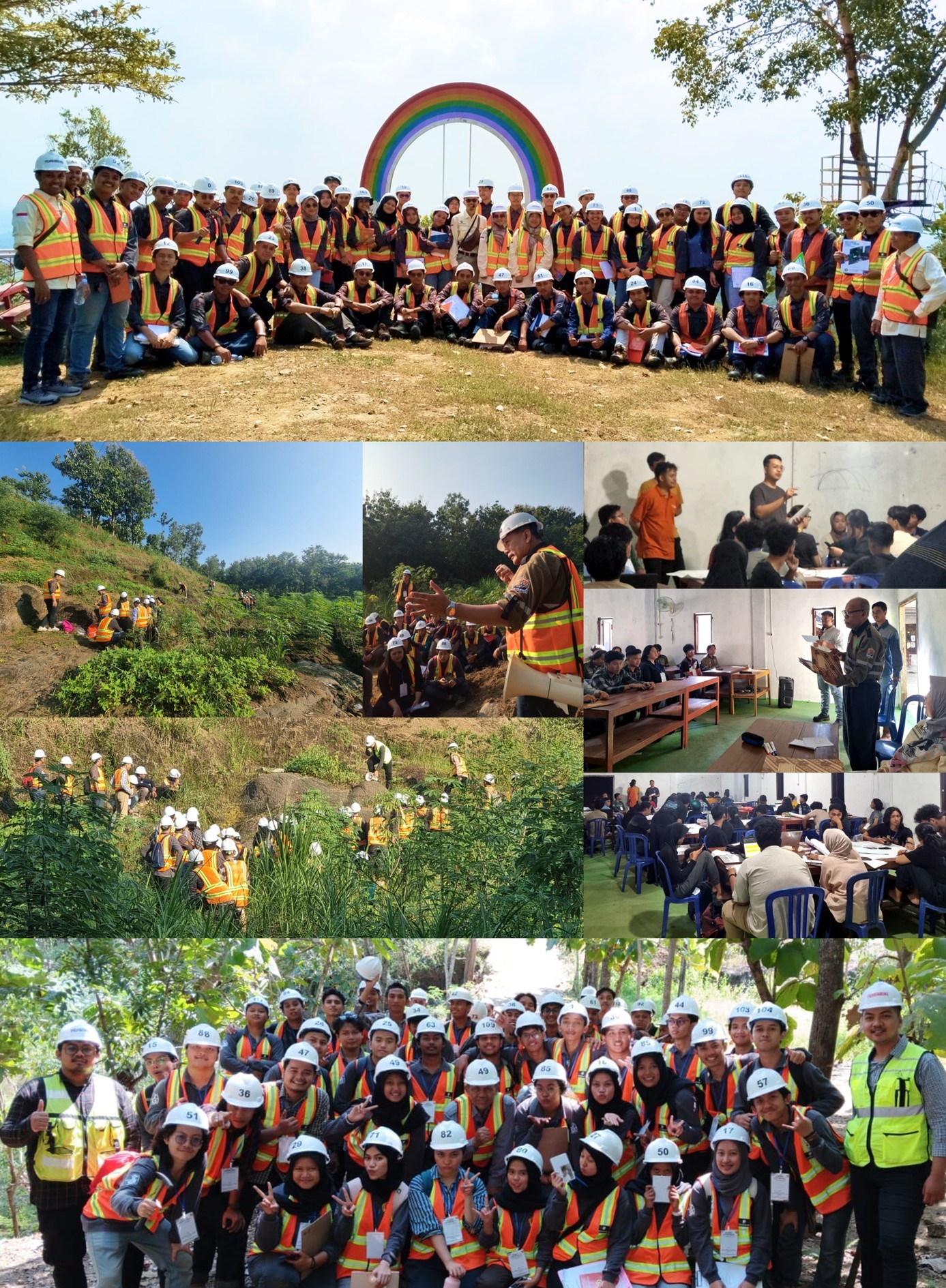 Open Pit Mining Practice (Field Study III) in Bayat, Klaten, Central Java in 2024.